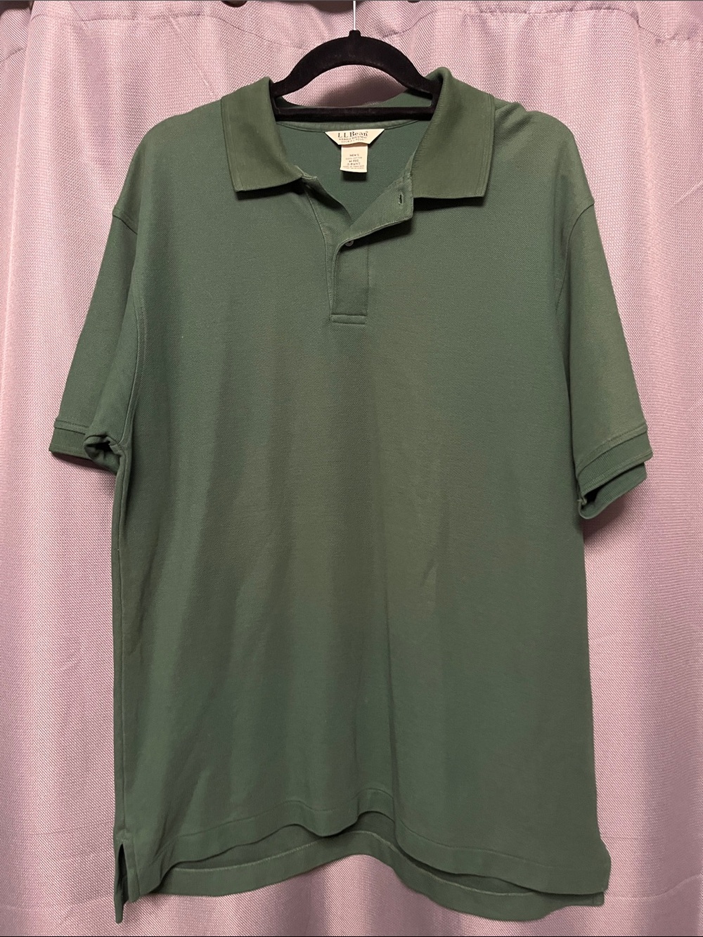 L.L. Bean Men's Forest Green Polo Shirt